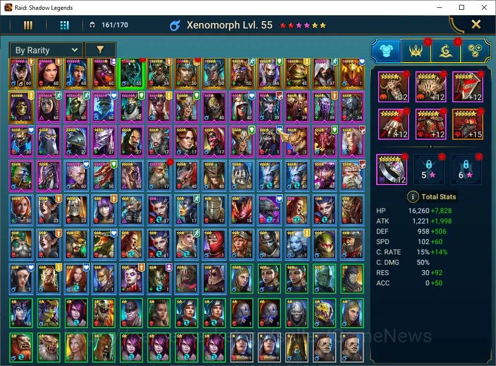 Raid: Shadow Legends Accounts Mid-Game Lv 54|1M Power|14 10