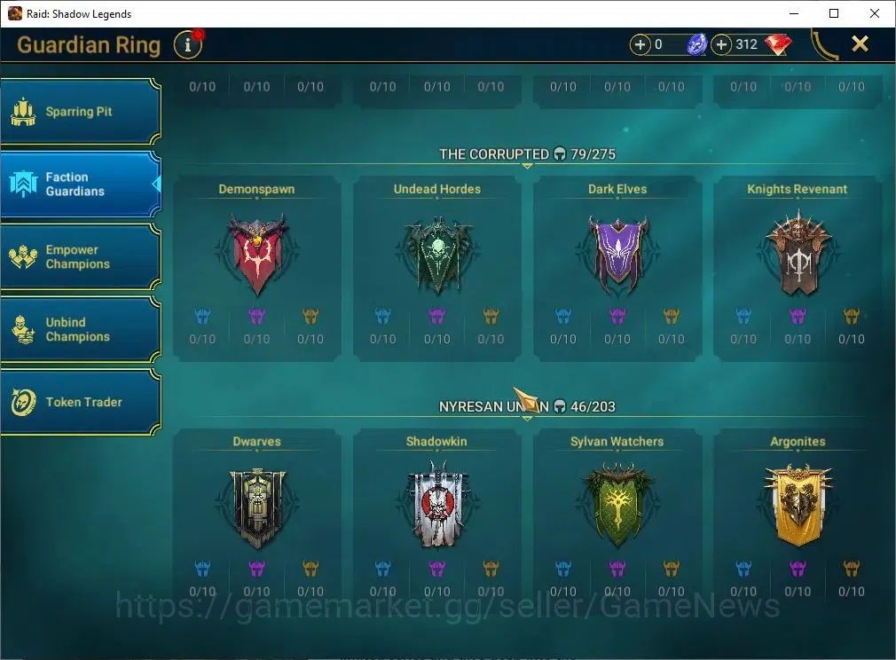 Raid: Shadow Legends Accounts Mid-Game Lv 54|1M Power|14 12