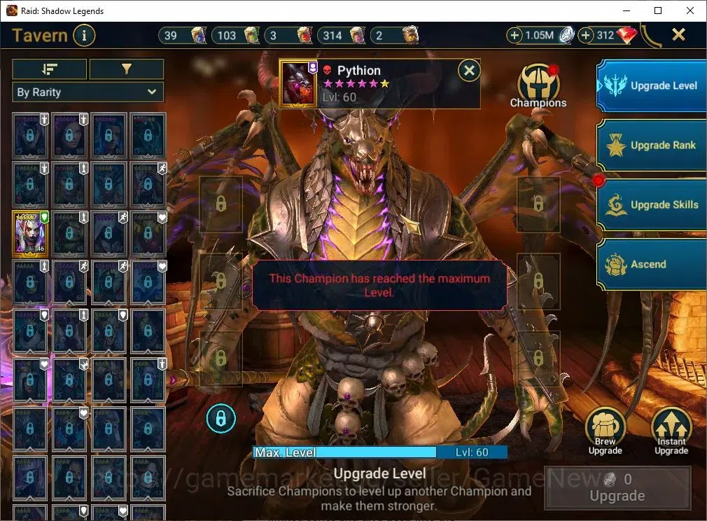 Raid: Shadow Legends Accounts Mid-Game Lv 54|1M Power|14 15