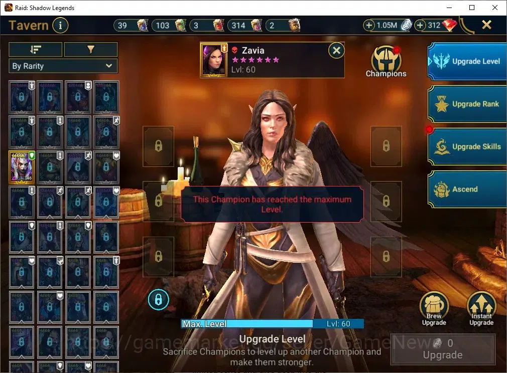 Raid: Shadow Legends Accounts Mid-Game Lv 54|1M Power|14 16