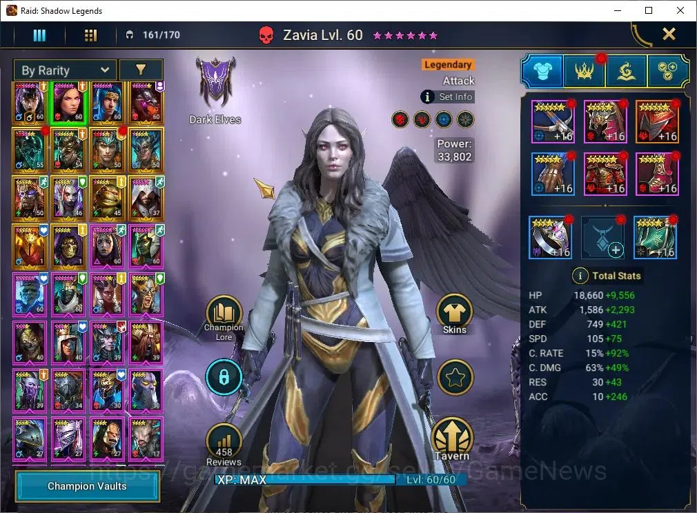 Raid: Shadow Legends Accounts Mid-Game Lv 54|1M Power|14 4