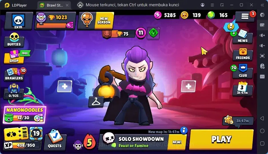 Brawl Stars Accounts Trophy 1023| 18 Brawler| 1 Max Hypercharge(Edgar)| 1 Mythic,1 Epic Skins| 1585 Bling | ProtectOff 1