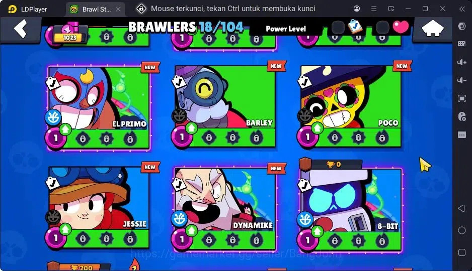 Brawl Stars Accounts Trophy 1023| 18 Brawler| 1 Max Hypercharge(Edgar)| 1 Mythic,1 Epic Skins| 1585 Bling | ProtectOff 13