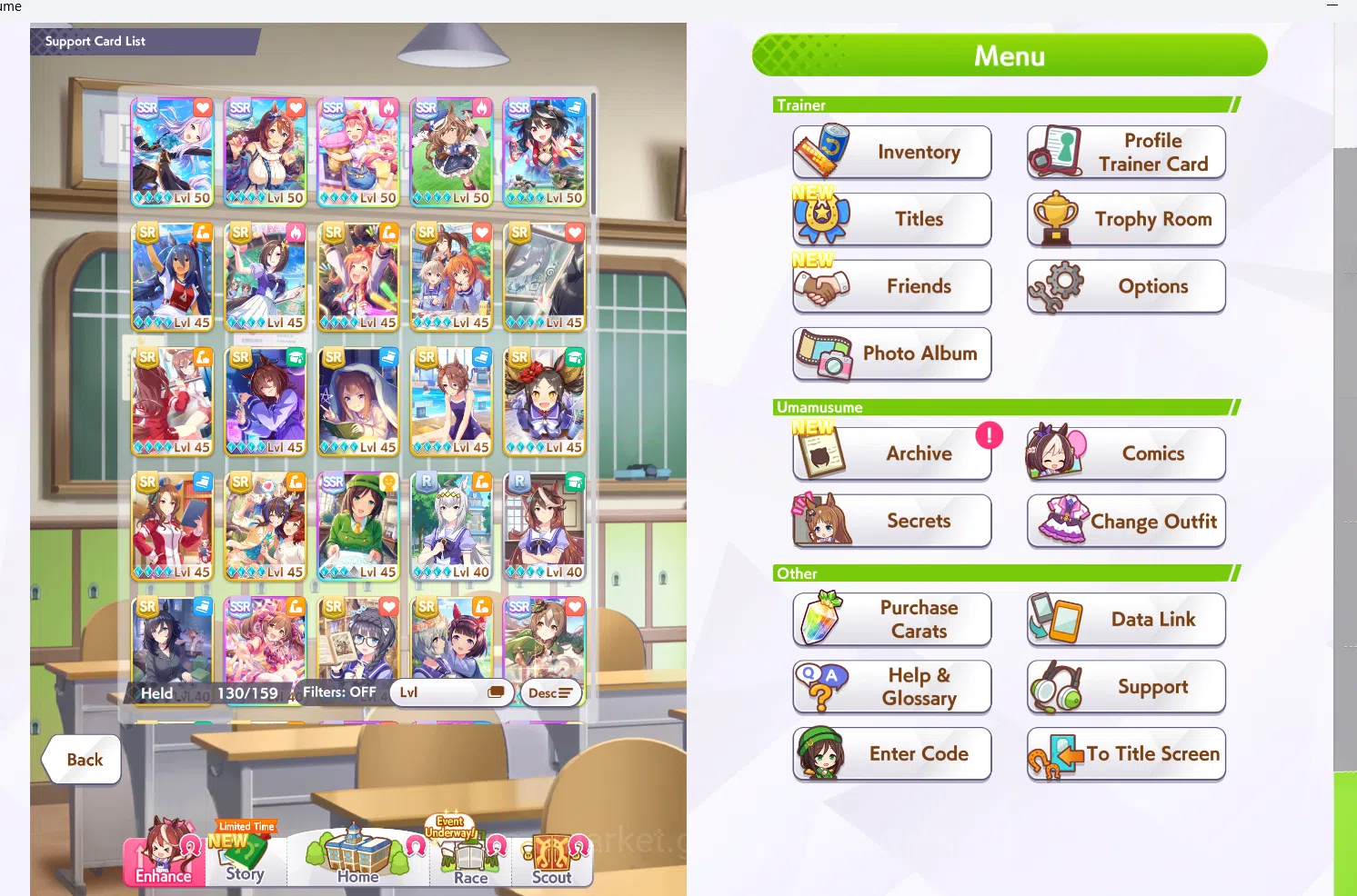 Umamusume: Pretty Derby Accounts Global Rank (A4) | KitasanBlack MLB + SuperCreek M image 2