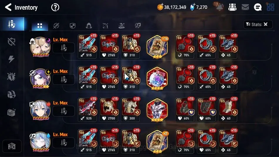 Epic Seven Accounts High-End GLOBAL UnVerif|New Era|10ML(Rhiana&Luceh,Har Seti,BW Iseria,Etc)+Stsuka,Ivana,TA 17