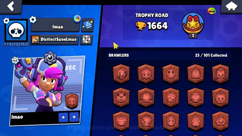 Brawl Stars Accounts 1644 Trophy|10K Bling|25 Brawlers 3 Max Lvl|1Legen image 2
