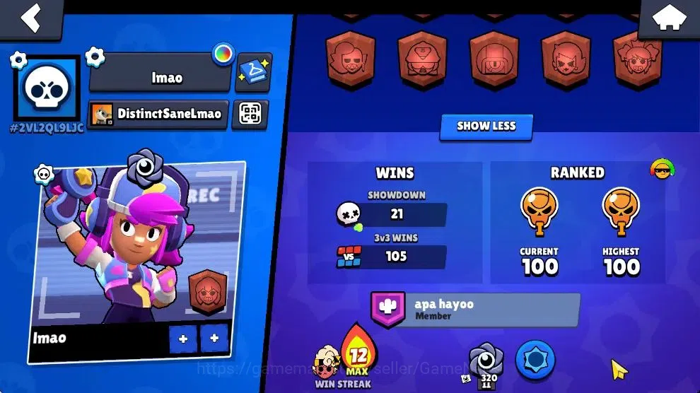 Brawl Stars Accounts 1644 Trophy|10K Bling|25 Brawlers 3 Max Lvl|1Legen image 3