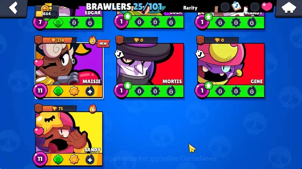 Brawl Stars Accounts 1644 Trophy|10K Bling|25 Brawlers 3 Max Lvl|1Legen image 5