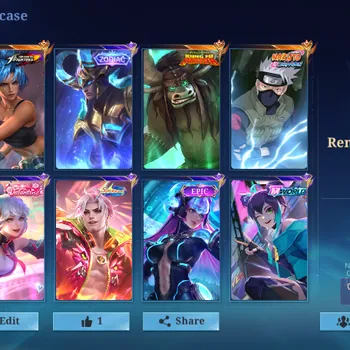 Mobile Legends: Bang Bang Accounts Rare Skin Hero 133|Skin 344|Ex Immo 150|Recal Anvil Crawlers|Naruto Hayabusa,Kufu