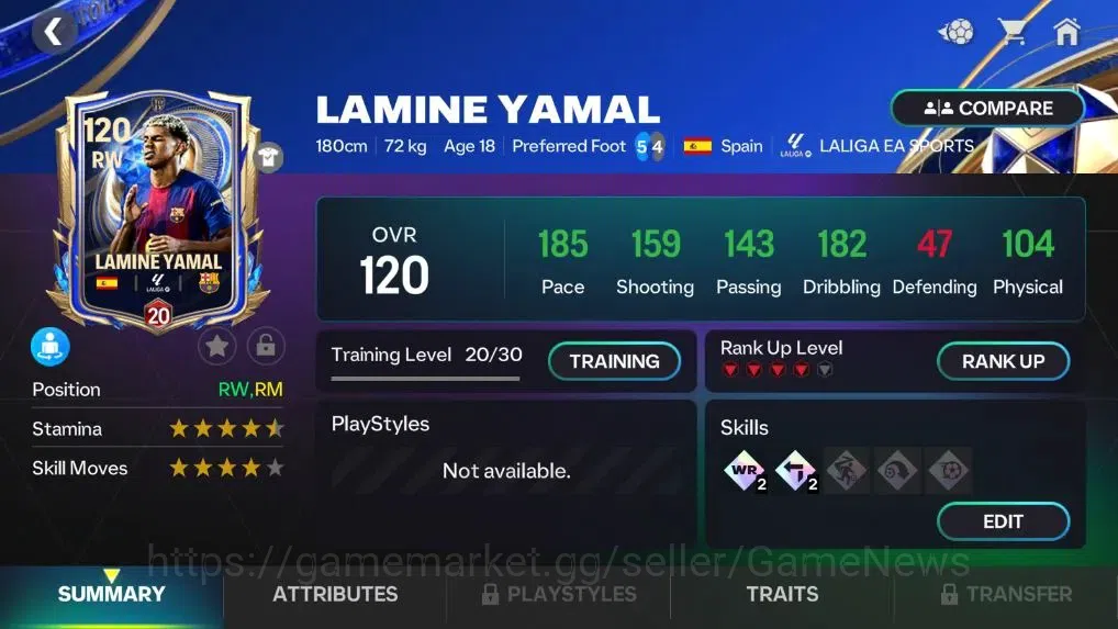 EA SPORTS FC Mobile Accounts OVR 121/47B Value|142k Gems + 12k Shard + 1k RUP w image 7