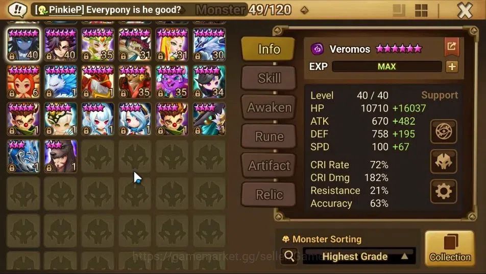 Summoners War: Sky Arena Accounts GLOBAL Lv 48|1 LD[Shun]|15 Total NB5[Liam,Riley,Ta image 11