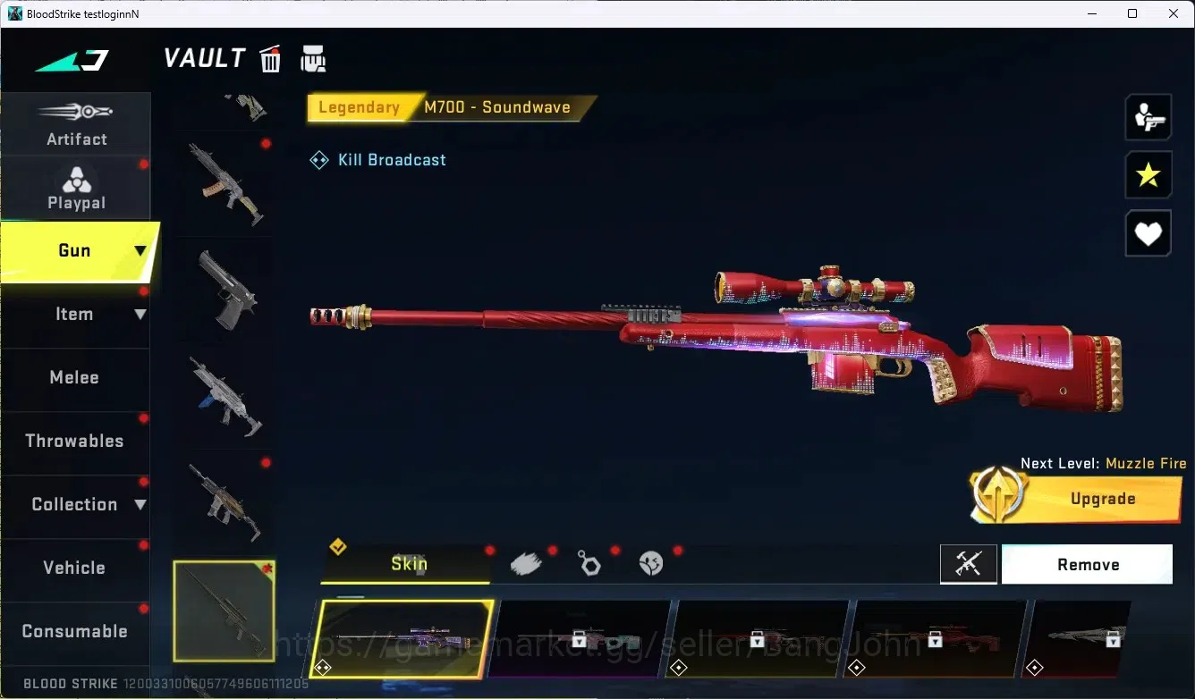 Blood Strike Accounts ASIA|Collab Gun MCX - EVA-00|3 Legendary Gun|Colla image 3