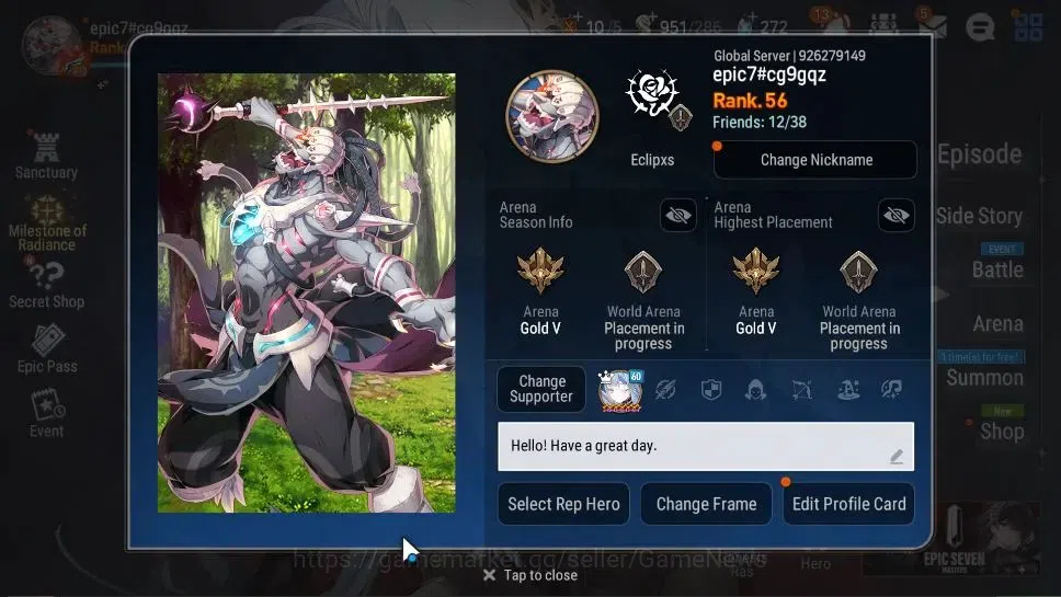 Epic Seven Accounts GLOBAL Unverif|New Era|7 ML(Maid Chloe,Specter Ten image 2