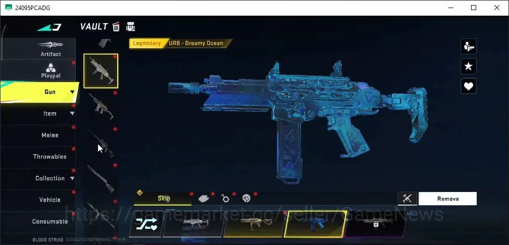 Blood Strike Accounts High-End ASIA|ETERNAL Kala Whisper|11 Legendary [M4A1 Venom,Vector Violet,Desert Eagle,URB 12