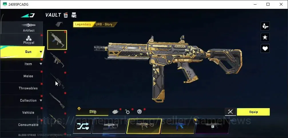 Blood Strike Accounts High-End ASIA|ETERNAL Kala Whisper|11 Legendary [M4A1 Venom,Vector Violet,Desert Eagle,URB 13