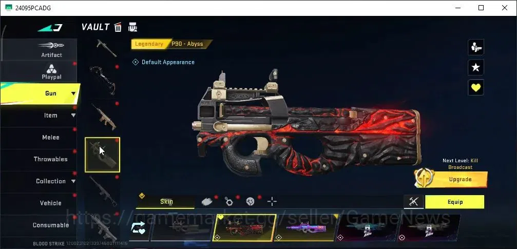 Blood Strike Accounts High-End ASIA|ETERNAL Kala Whisper|11 Legendary [M4A1 Venom,Vector Violet,Desert Eagle,URB 16