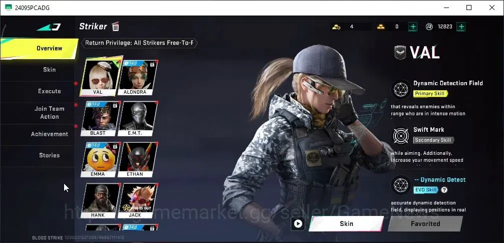 Blood Strike Accounts High-End ASIA|ETERNAL Kala Whisper|11 Legendary [M4A1 Venom,Vector Violet,Desert Eagle,URB 3
