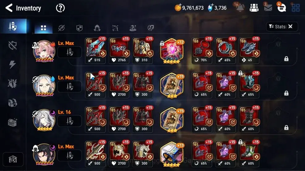 Epic Seven Accounts Starter GLOBAL UnVerif|New Era|4 ML(Rhiana&Luc,Straze,M Kawerik,Etc)+Ab Fumyr,Estele,Ivana,Etc|Poh 14