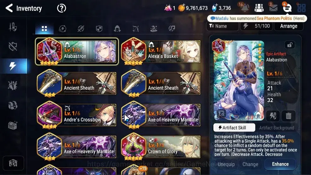 Epic Seven Accounts Starter GLOBAL UnVerif|New Era|4 ML(Rhiana&Luc,Straze,M Kawerik,Etc)+Ab Fumyr,Estele,Ivana,Etc|Poh 16