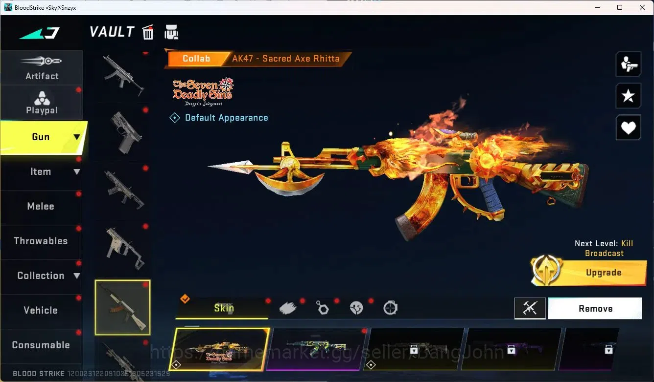 Blood Strike Accounts ASIA | Eternal Desert Eagle | 4 Collab 7DS | 3 Ult image 4