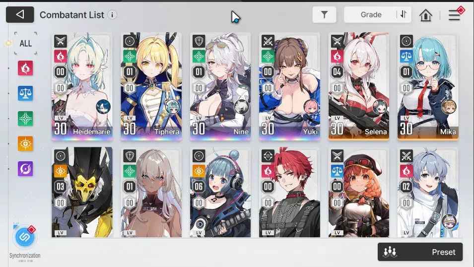 Chaos Zero Nightmare Accounts GLOBAL|Lv 43|4 SSR[Heidemarie+Sign,TipheraM1,NineM image 3