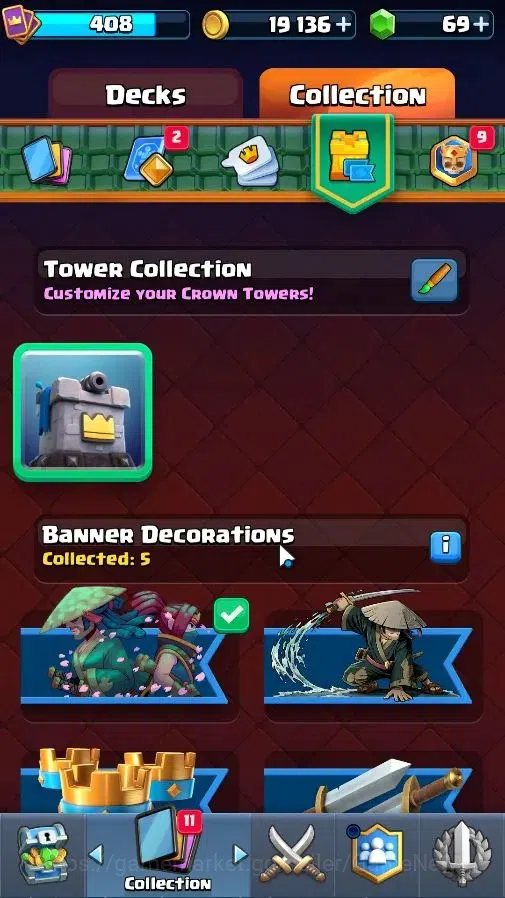 Clash Royale Accounts High-End Lv 408|KTL 9|Trophy 3107|Limited Skin|Card 57/122|4 EVO 0 Hero|1 Champ 3 Legend 8 Epic 19 11