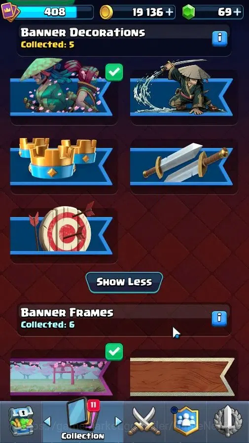 Clash Royale Accounts High-End Lv 408|KTL 9|Trophy 3107|Limited Skin|Card 57/122|4 EVO 0 Hero|1 Champ 3 Legend 8 Epic 19 12
