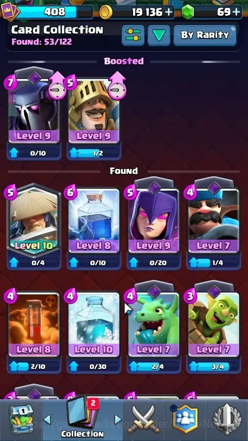 Clash Royale Accounts High-End Lv 408|KTL 9|Trophy 3107|Limited Skin|Card 57/122|4 EVO 0 Hero|1 Champ 3 Legend 8 Epic 19 15