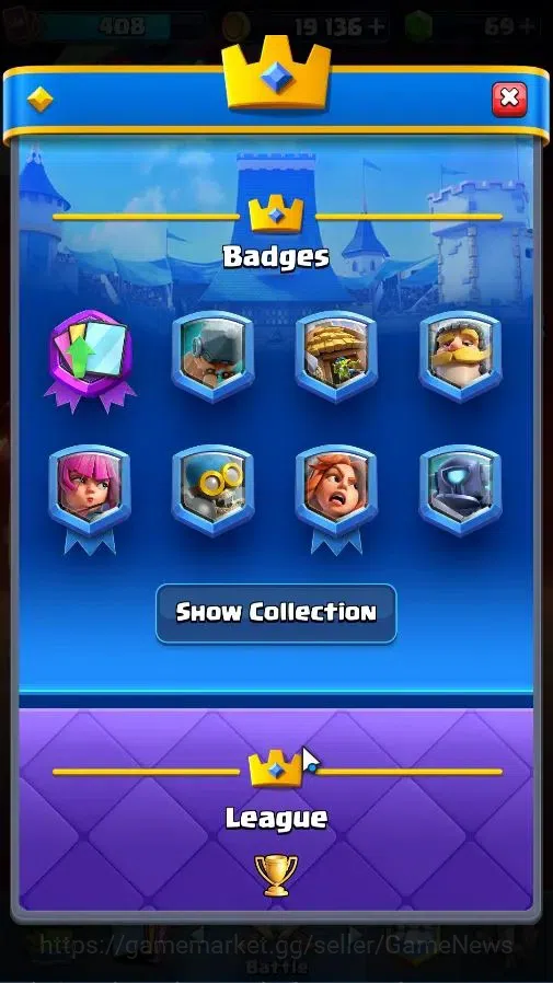 Clash Royale Accounts High-End Lv 408|KTL 9|Trophy 3107|Limited Skin|Card 57/122|4 EVO 0 Hero|1 Champ 3 Legend 8 Epic 19 4