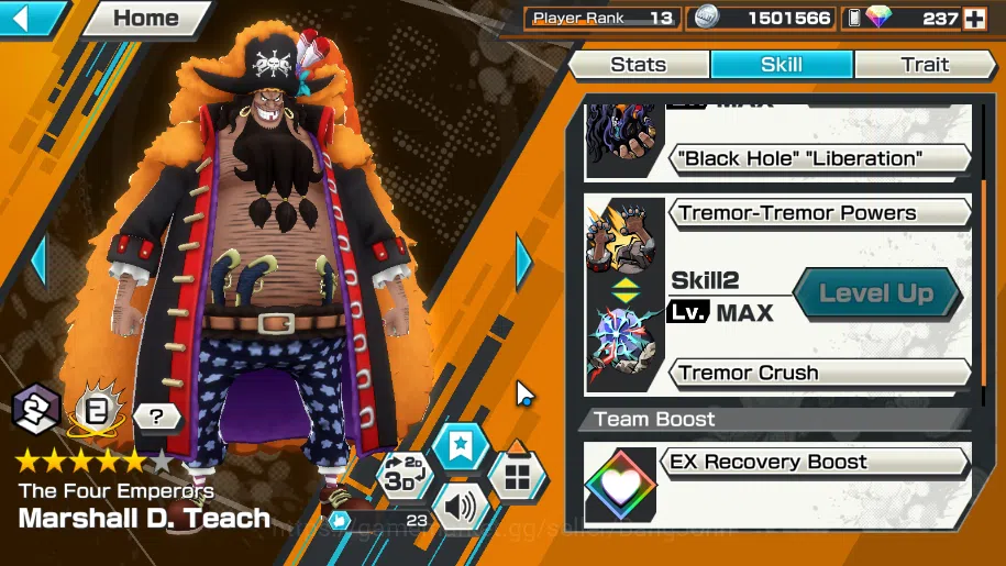 One Piece Bounty Rush Accounts GLOBAL| 6 EX FR shanks, FZ zephyr, CA kaido, hero  image 4