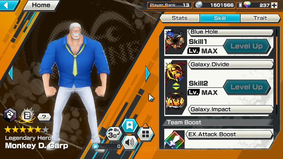 One Piece Bounty Rush Accounts GLOBAL| 6 EX FR shanks, FZ zephyr, CA kaido, hero  image 6
