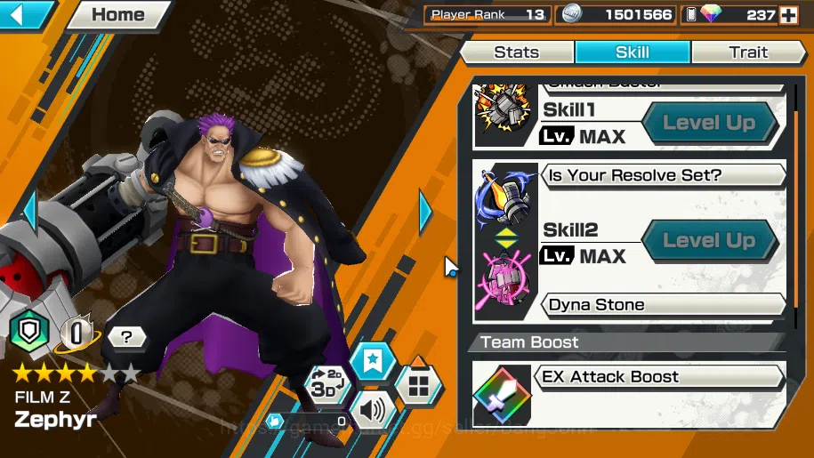 One Piece Bounty Rush Accounts GLOBAL| 6 EX FR shanks, FZ zephyr, CA kaido, hero  image 8