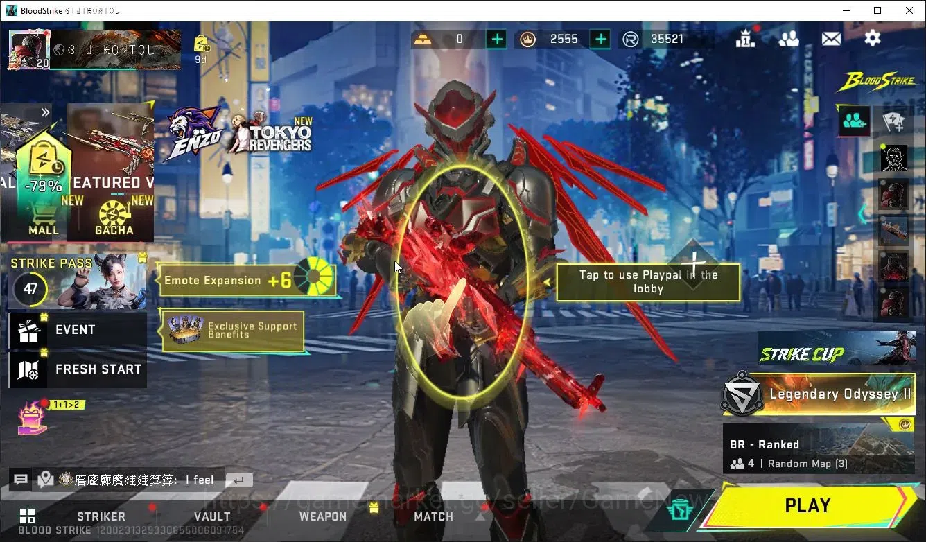 Blood Strike Accounts ASIA|ETERNAL Ethan-Allien,DeAgle+Collab TR FN2000, image 1