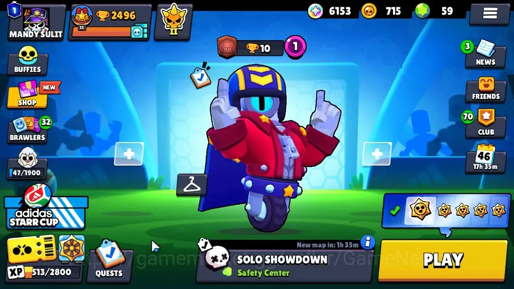Brawl Stars Accounts 2496 Trophy|6k Bling|38 Brawlers 5 Max [Full Buffi image 1