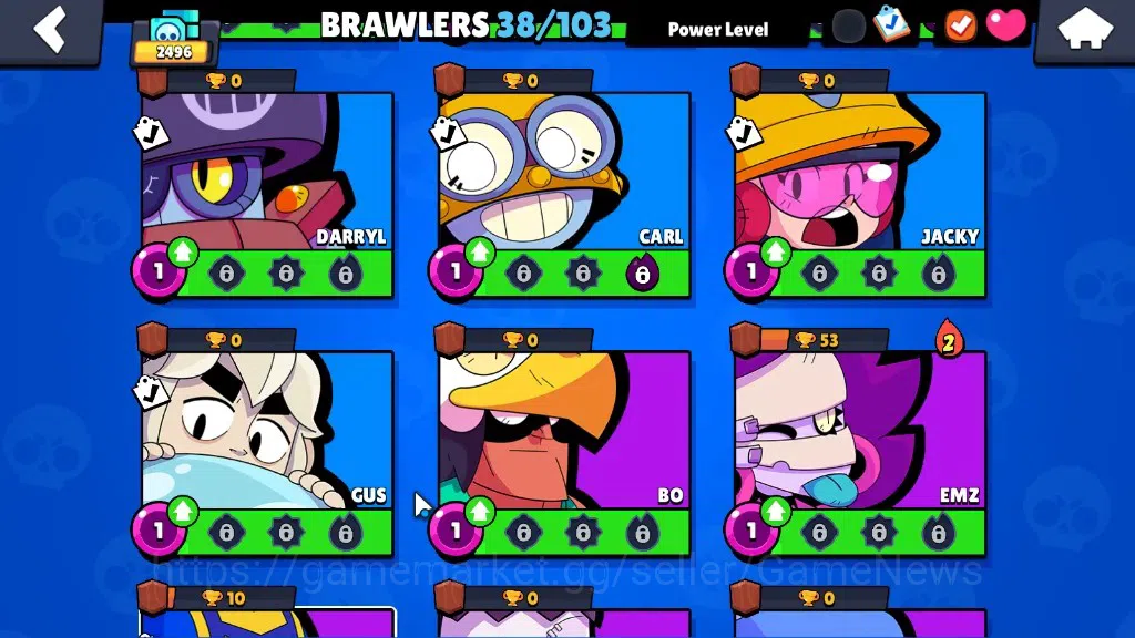 Brawl Stars Accounts 2496 Trophy|6k Bling|38 Brawlers 5 Max [Full Buffi image 10