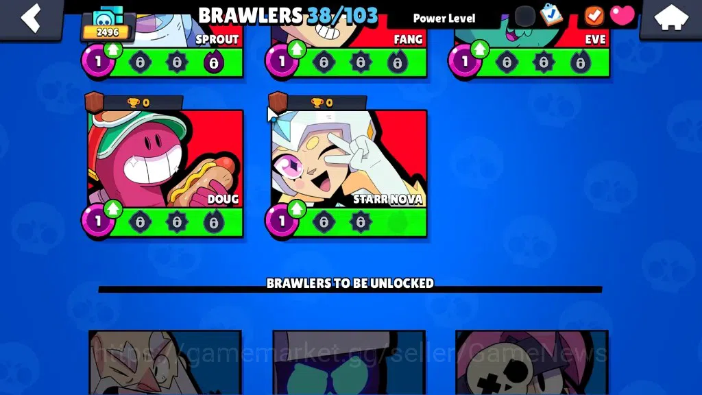 Brawl Stars Accounts 2496 Trophy|6k Bling|38 Brawlers 5 Max [Full Buffi image 13