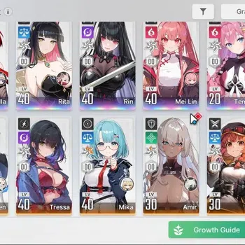 Chaos Zero Nightmare Accounts GLOBAL Lv 34|5 SSR [Arabella,Rita,Rin,Mei
