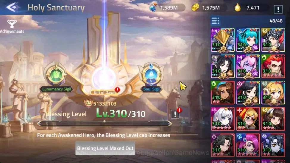 Mobile Legends: Adventure Accounts Sv 75xxx|VIP 9|Lvl 137|51,3M Pwr|12 Awk&3 UR|E Silvana,I Crocell,O Akhasic|600 Skin 11