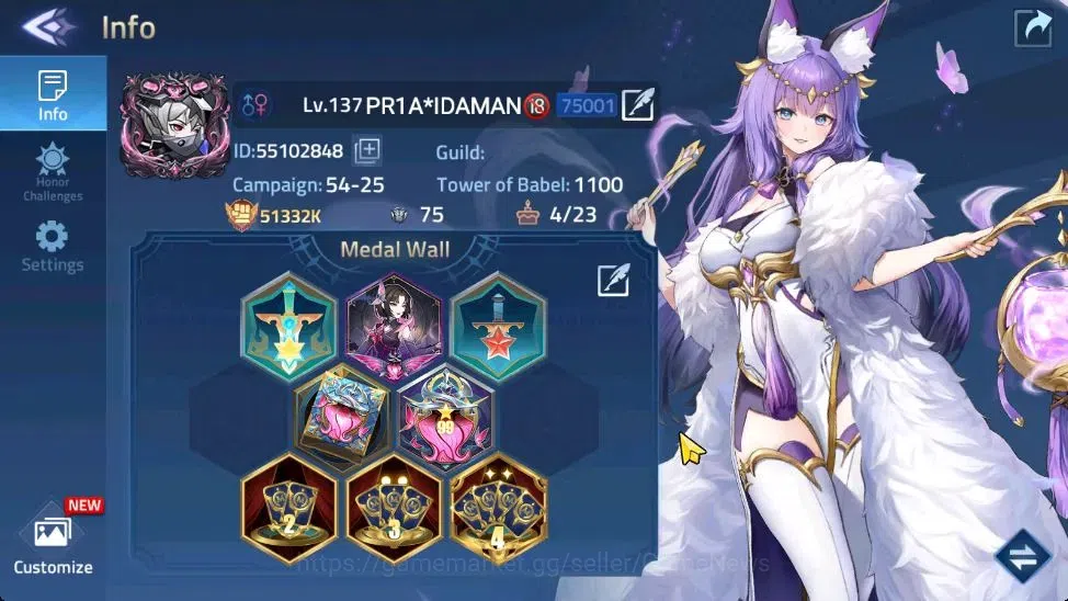 Mobile Legends: Adventure Accounts Sv 75xxx|VIP 9|Lvl 137|51,3M Pwr|12 Awk&3 UR|E Silvana,I Crocell,O Akhasic|600 Skin 2