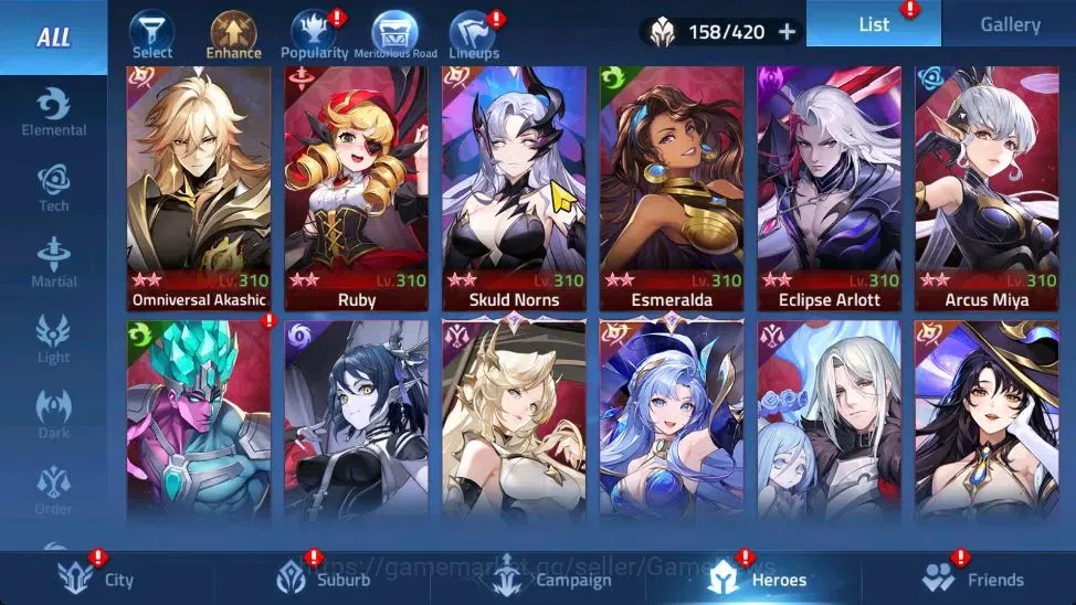 Mobile Legends: Adventure Accounts Sv 75xxx|VIP 9|Lvl 137|51,3M Pwr|12 Awk&3 UR|E Silvana,I Crocell,O Akhasic|600 Skin 6