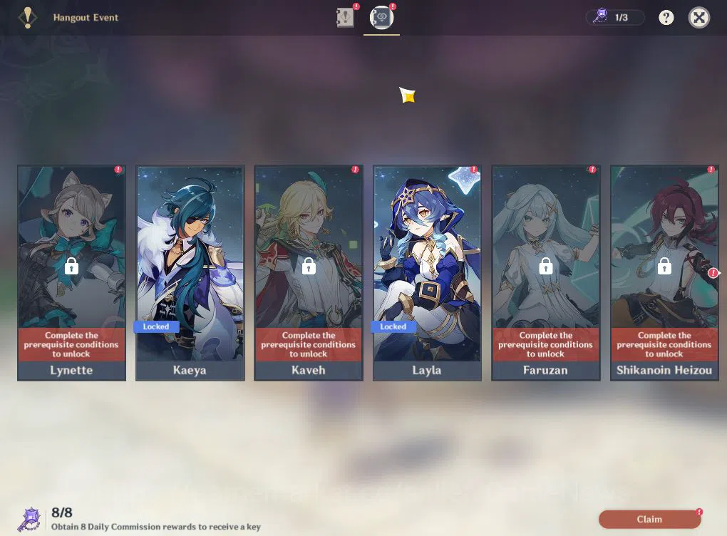 Genshin Impact Accounts ASIA|AR 52|3 Limited +6(*5Weapon)|(Clorinde,Alhaih image 12