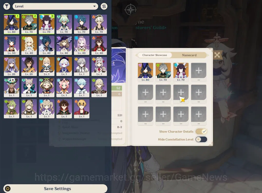 Genshin Impact Accounts ASIA|AR 52|3 Limited +6(*5Weapon)|(Clorinde,Alhaih image 2