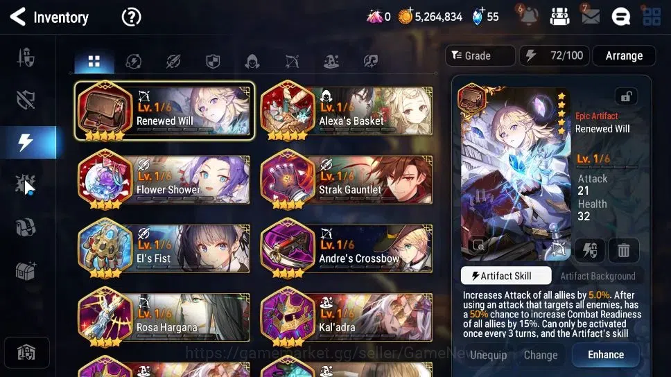 Epic Seven Accounts GLOBAL|UnVerif|2 ML[Rhianna&Luciel,Straze]+Setsuka image 14