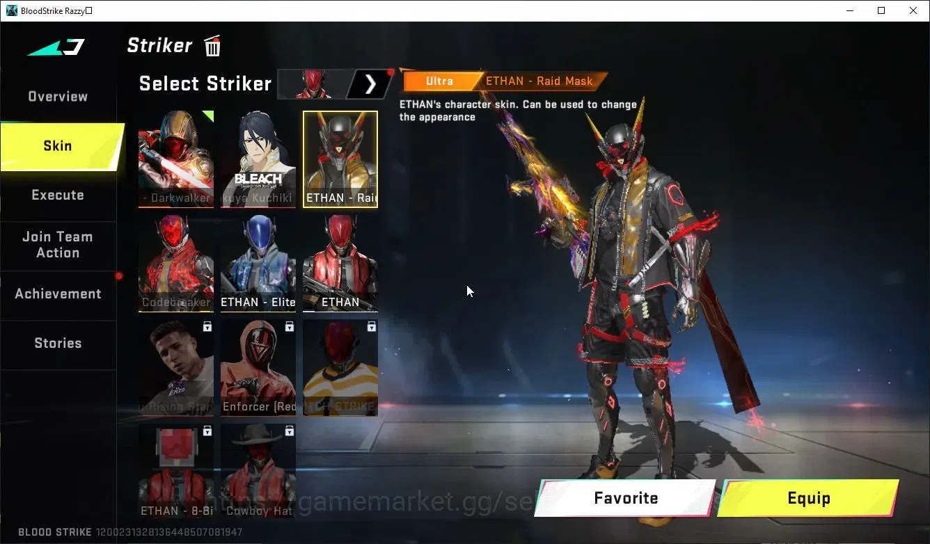 Blood Strike Accounts Collab Skin ASIA|ETERNAL DEagle+MELEE-Kukri|Collab Enzo-Kraken,TR Takemichi,MCX,FN2K+ 3 Collabs|35 11
