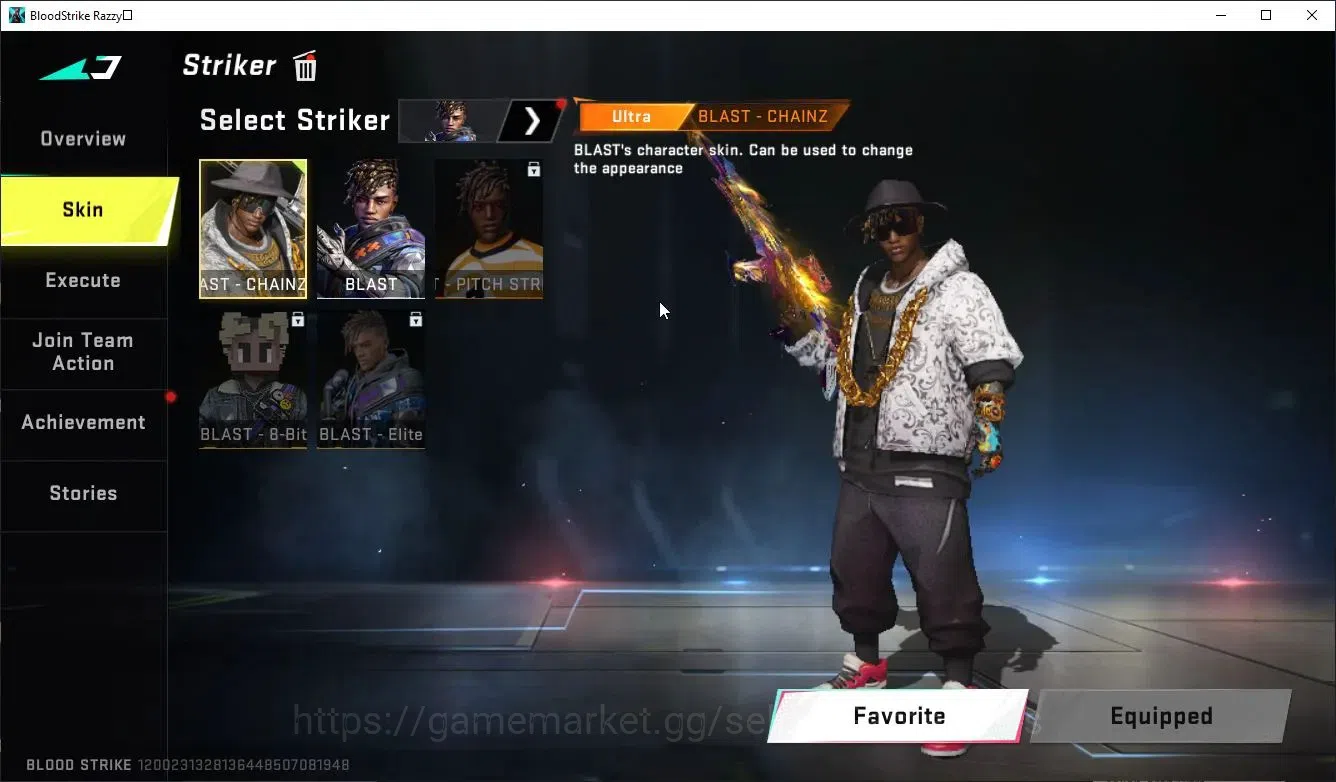 Blood Strike Accounts Collab Skin ASIA|ETERNAL DEagle+MELEE-Kukri|Collab Enzo-Kraken,TR Takemichi,MCX,FN2K+ 3 Collabs|35 13