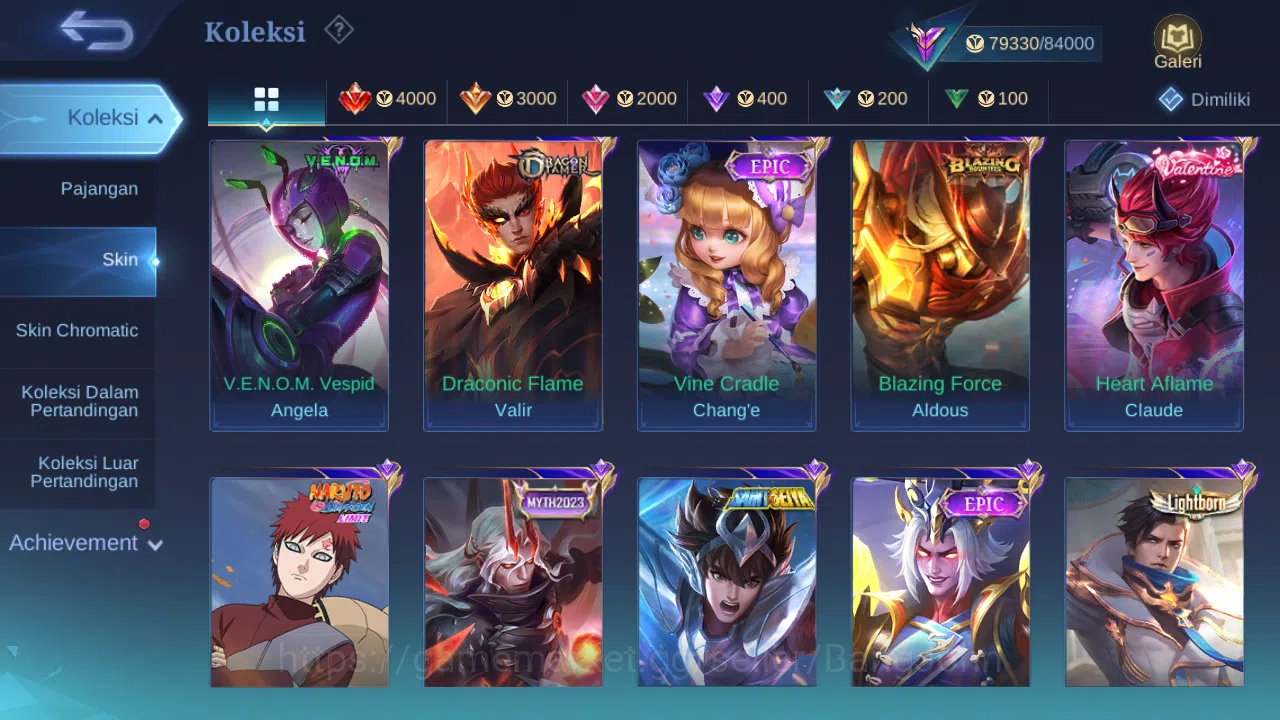 Mobile Legends: Bang Bang Accounts Others Hero 131 Skin 353 | Legend Franco | Stunt Chou, Brody | Luckybox Selena | Zodiac 10