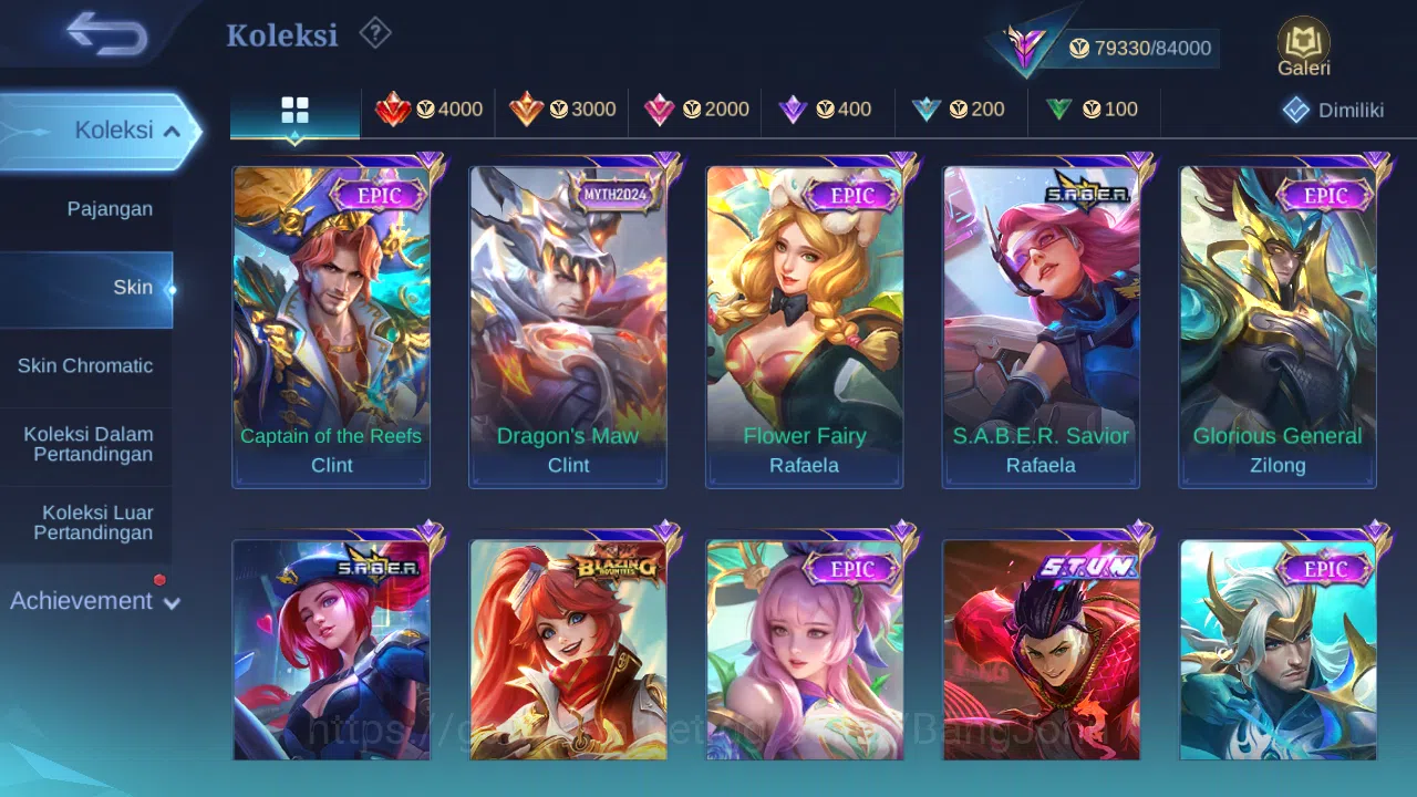 Mobile Legends: Bang Bang Accounts Others Hero 131 Skin 353 | Legend Franco | Stunt Chou, Brody | Luckybox Selena | Zodiac 6