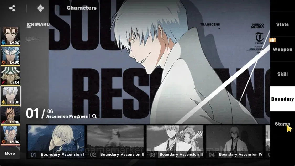 BLEACH: Soul Resonance Accounts NuverseSEA|LV68|10 SSR (AizenB1,GinB1,KenpaB1)+Sta image 16