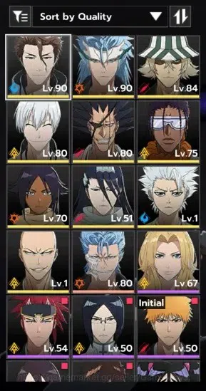 BLEACH: Soul Resonance Accounts NuverseSEA|LV68|10 SSR (AizenB1,GinB1,KenpaB1)+Sta image 2