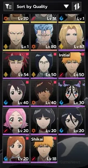 BLEACH: Soul Resonance Accounts NuverseSEA|LV68|10 SSR (AizenB1,GinB1,KenpaB1)+Sta image 3